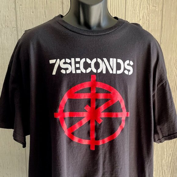 7 Seconds 2XL Logo T Shirt 2014 NYC Tour Hardcore Punk Band Walk Rock Together - Picture 5 of 10